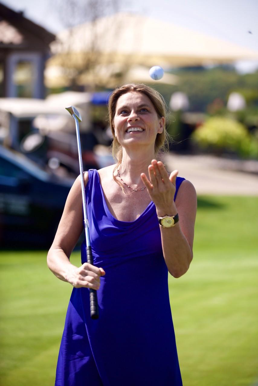 Sarah Wiener bei den GRK Golf Charity Masters Leipzig 2015